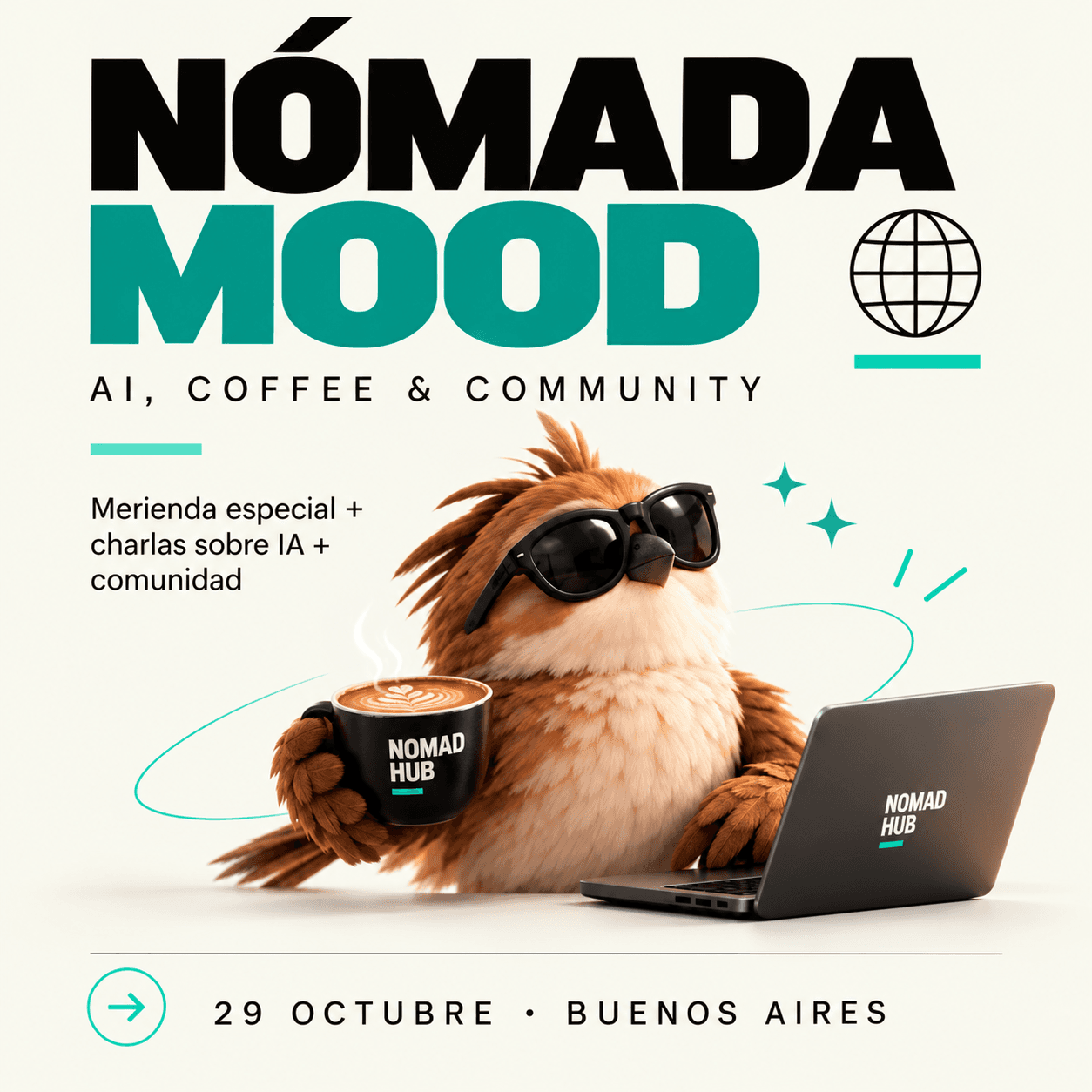 Imagen de NÓMADA MOOD : AI, Coffee & Community