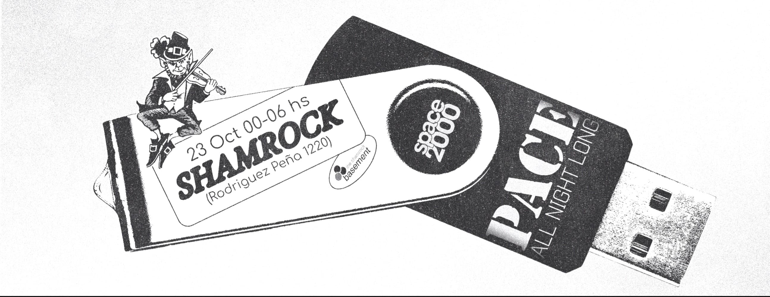 Imagen de Space 2000 @ Shamrock Basement - Pace All Night Long