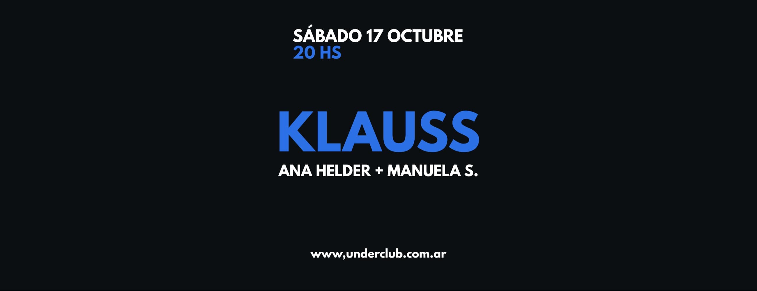 Imagen de Klauss Invita | Ana Helder - Manuela S.