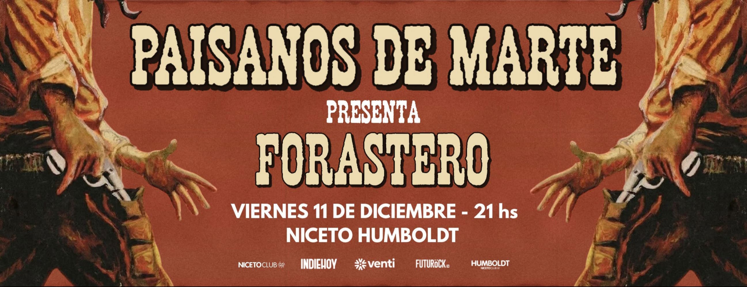 Imagen de PAISANOS DE MARTE en Humboldt | Niceto Club (+18 años)