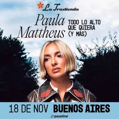 Imagen de Paula Mattheus – Buenos Aires – La Trastienda